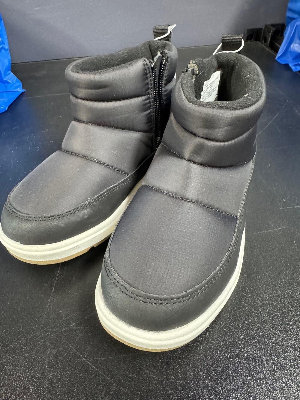 NWT Toddler Boys' Archie Puffer Boots Black - Cat & Jack - SIZE 12